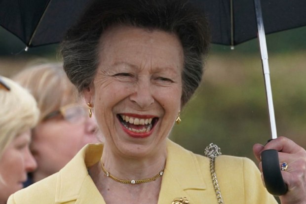 Princess Anne laughing