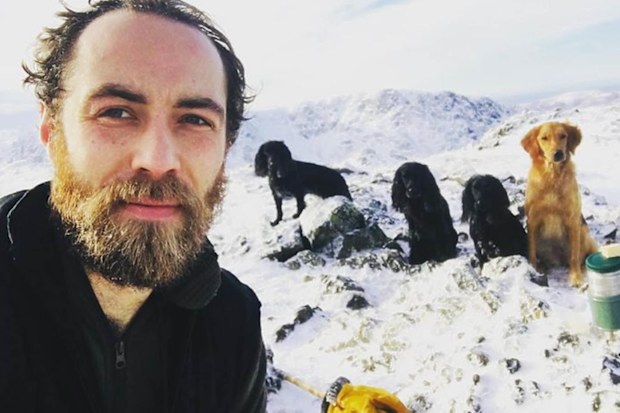James Middleton and his dogs