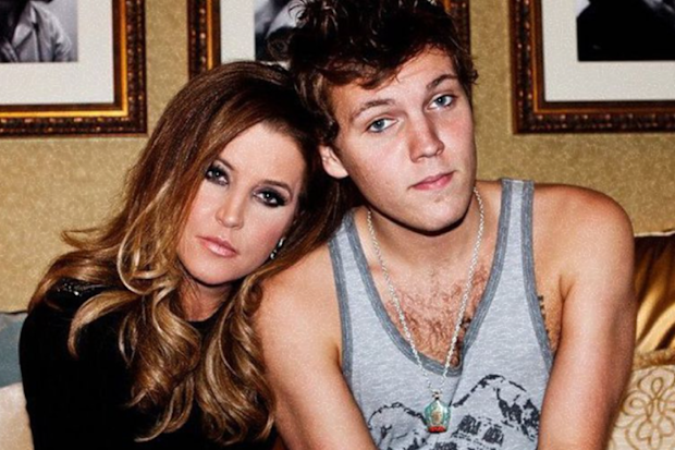 Lisa Marie Presley and her son Ben