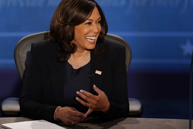 Kamala Harris during the vice-presidential debate, October 7 2020