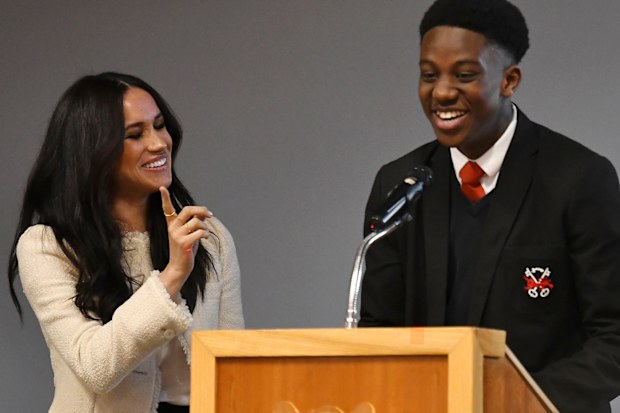 Meghan visits Robert Clack School for International Women's Day 2020