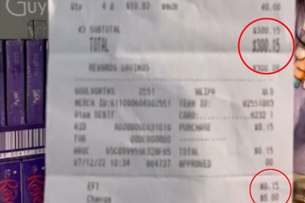 Woolworths customer gets $675 worth of chocolate for 15 cents