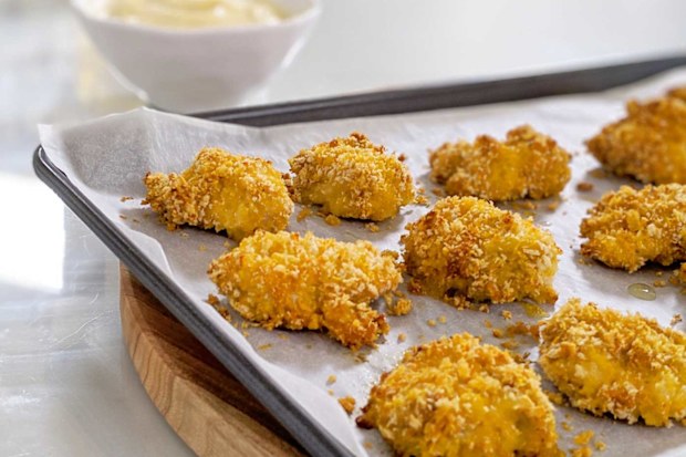 Healthier chicken nugget bites