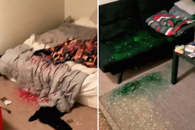 Woman gets 'glittering' revenge on her cheating partner