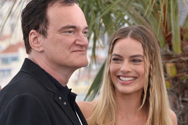 Quentin Tarantino and Margot Robbie