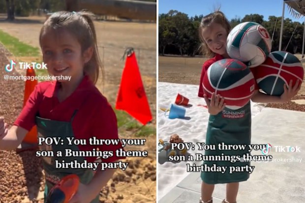 Three-year-old Remy was excitedly showing off her birthday in the TikTok. 