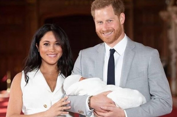 A photo shared by the Queen's official social media account wishing Archie Mountbatten-Windsor a happy second birthday. 