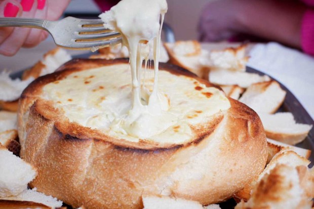 Cheese and bacon cob loaf