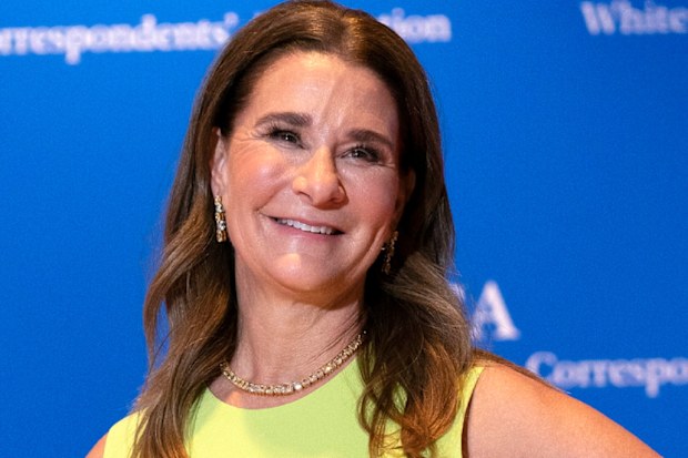 FILE - Melinda Gates poses for photographers as she arrives at the annual White House Correspondents' Association Dinner in Washington, Saturday, April 30, 2022. The WTA womens professional tennis tour and the Bill and Melinda Gates Foundation are partnering to raise awareness about  and money for  womens health and nutrition around the world. They also plan to work together to promote gender equality and female leadership. Melinda French Gates tells the AP that the foundation sees WTA players a