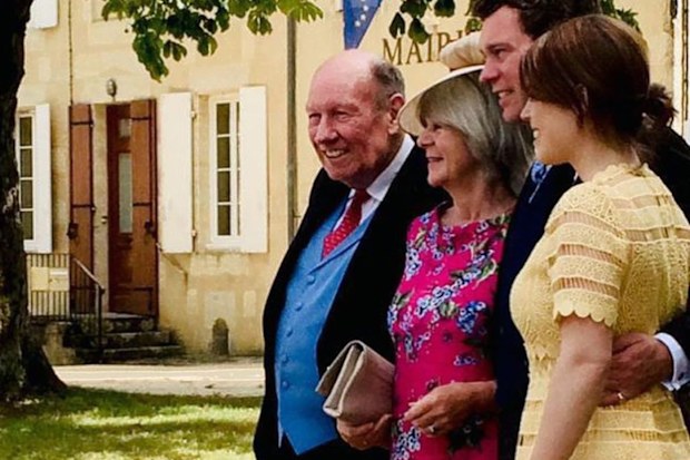 Princess Eugenie and Jack Brooksbank with Jack's parents