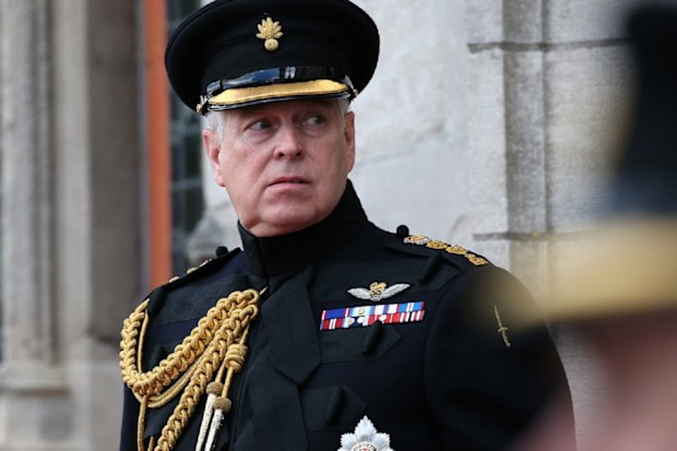 The Duke of York at a memorial in Bruges to mark the 75th Anniversary of the liberation of the Belgian town.