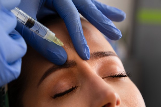 woman receiving botox