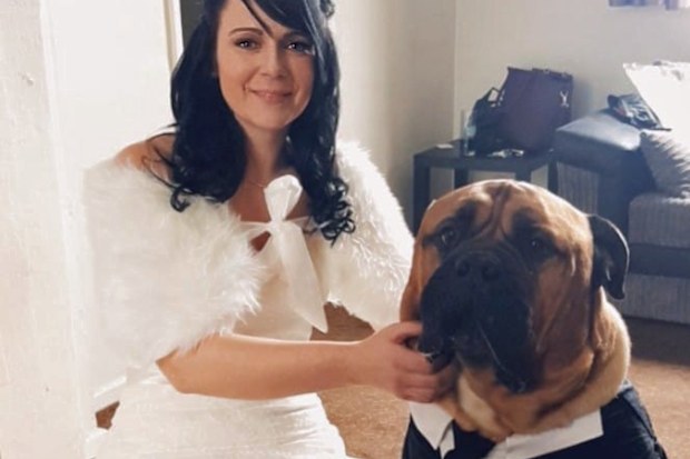 Couple bring wedding forward for dog 