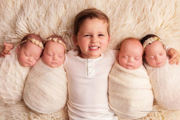Miracle quadruplets born in New Zealand