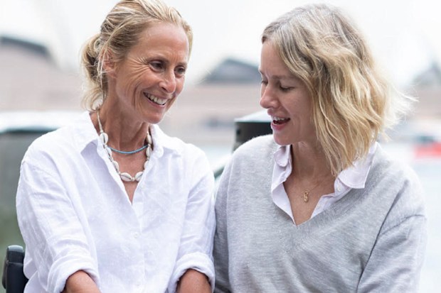 Sam Bloom with Naomi Watts who played her in the movie Penguin Bloom
