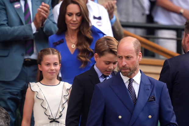 Prince William and Kate with Prince George and Princess Charlotte at Wimbledon 2025's Men's Singles Final