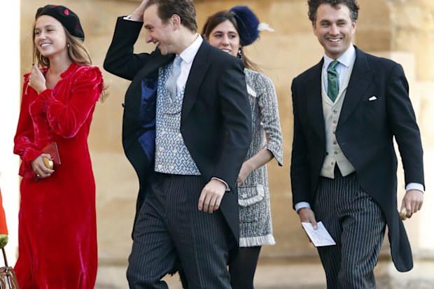 van Straubenzee brothers at Princess Eugenie's wedding.