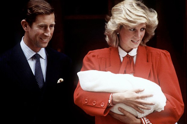 Prince Charles & Princess Diana with Prince Harry