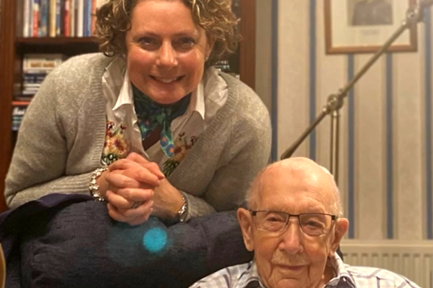 Captain Sir Tom Moore and daughter Lucy