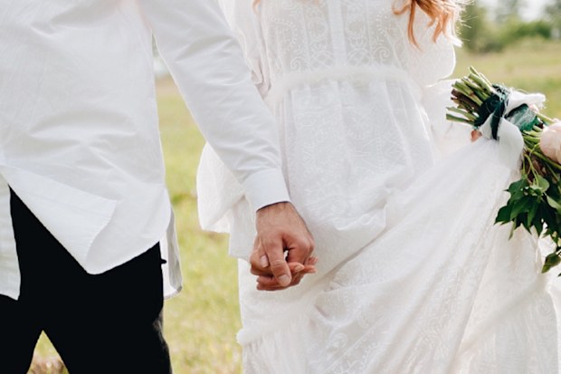 Young couple wedding
