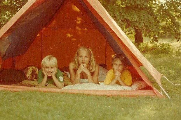 Dr Jill Biden with sons Beau and Hunter