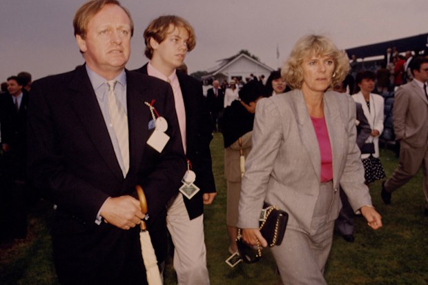 Andrew and Camilla Parker Bowles with their son Tom in 1992.