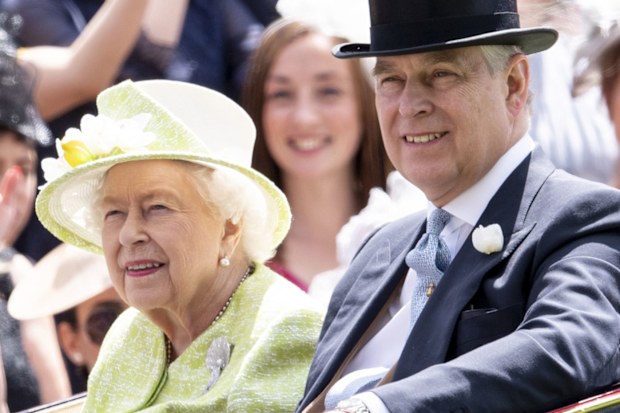 Queen Elizabeth and Prince Andrew