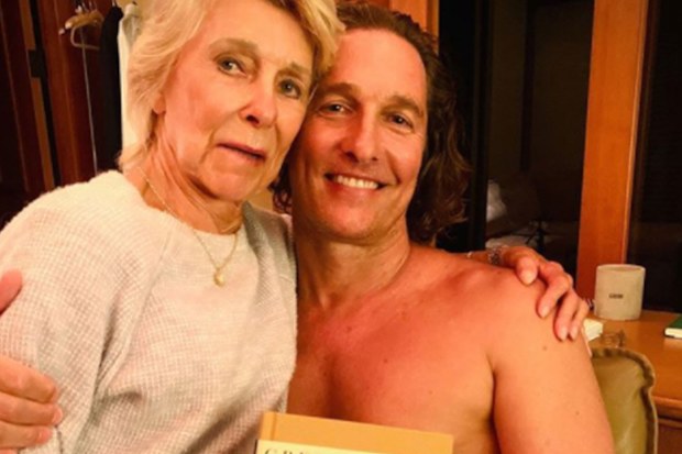 Matthew McConaughey and his mother.