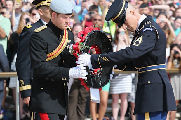 Prince Harry at the Arlington National Cemetery on May 10, 2013.