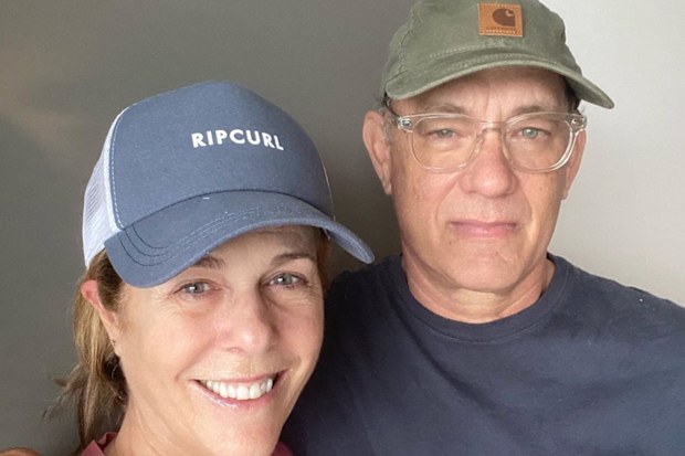 Tom Hanks, Rita Wilson, coronavirus, selfie, hospital