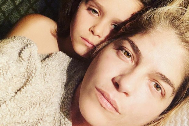 Selma Blair selfie with son Arthur