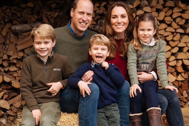 Prince Louis and family 2020 Christmas card