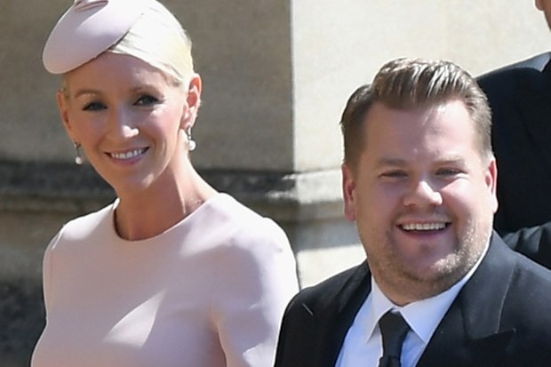 James Corden and Julia Carey
