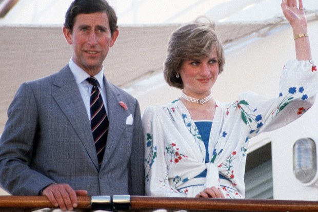Prince Charles and Princess Diana on their honeymoon, aboard the Britannia