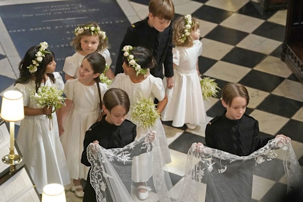 Bridal party at Prince Harry and Meghan's royal wedding