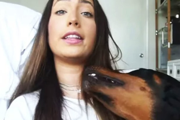 Brooke Houts with dog