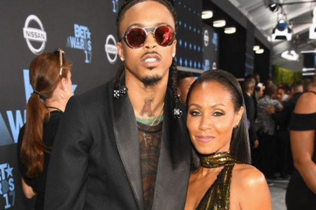 August Alsina and Jada Pinkett Smith at the 2017 BET Awards at Staples Center on June 25, 2017 in Los Angeles, California.
