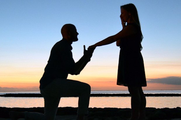 Wedding proposal groom fail