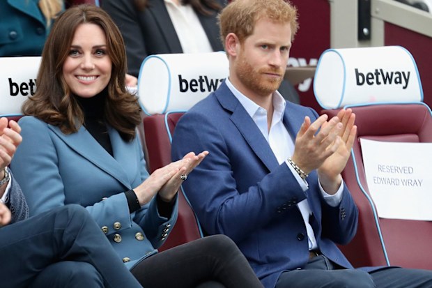 Kate Middleton and Prince Harry in 2017