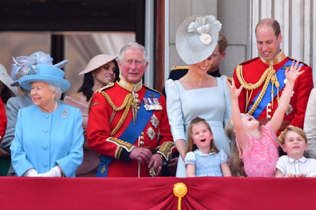 Royals at Trooping the Colour in 2019.