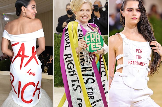 Political statements on the Met Gala red carpet