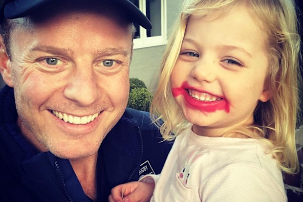 Ben Fordham with daughter Pearl.
