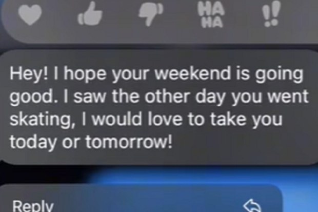 Awkward text dating exchange