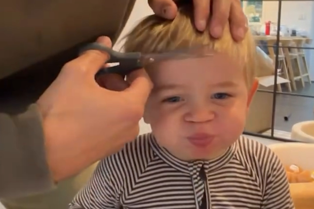Holly Kingston horrified by son's bad haircut from his dad Jimmy Nicholson