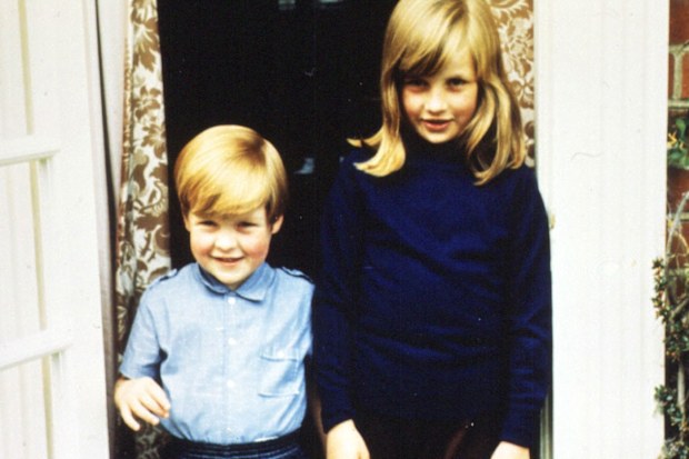Princess Diana and Earl Spencer as children.