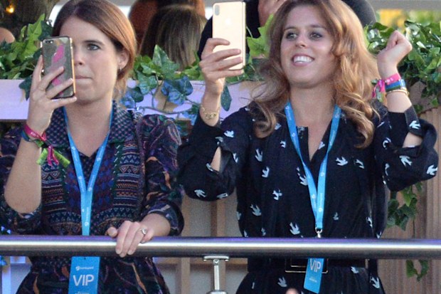 Princess Beatrice Princess Eugenie Celine Dion London