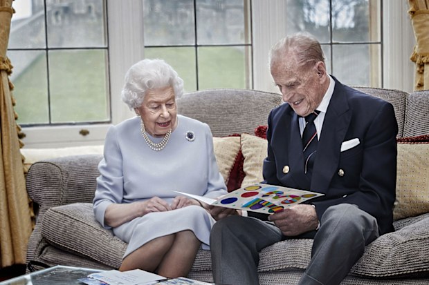 Queen and Prince Philip 73rd anniversary photo.