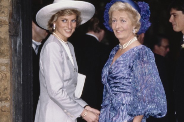 Princess Diana with her mother Frances Shand Kydd