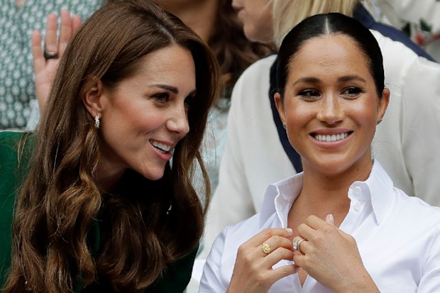 Kate and Meghan Royal Box Wimbledon 2019.