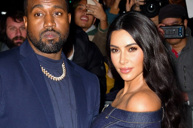 Kanye West and Kim Kardashian West